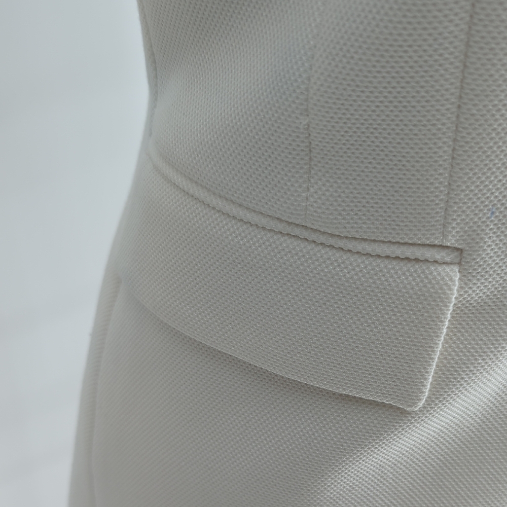 01563 WHBM One Button Blazer White size 0 preppy Business casual classic office - Picture 6 of 9